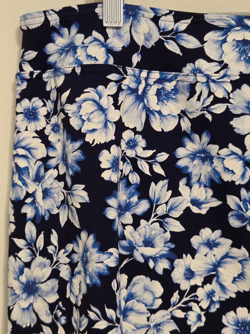 Lands' End Swim Skirt With Tummy Control - Deep Sea Navy Floral - Picture 7 of 13